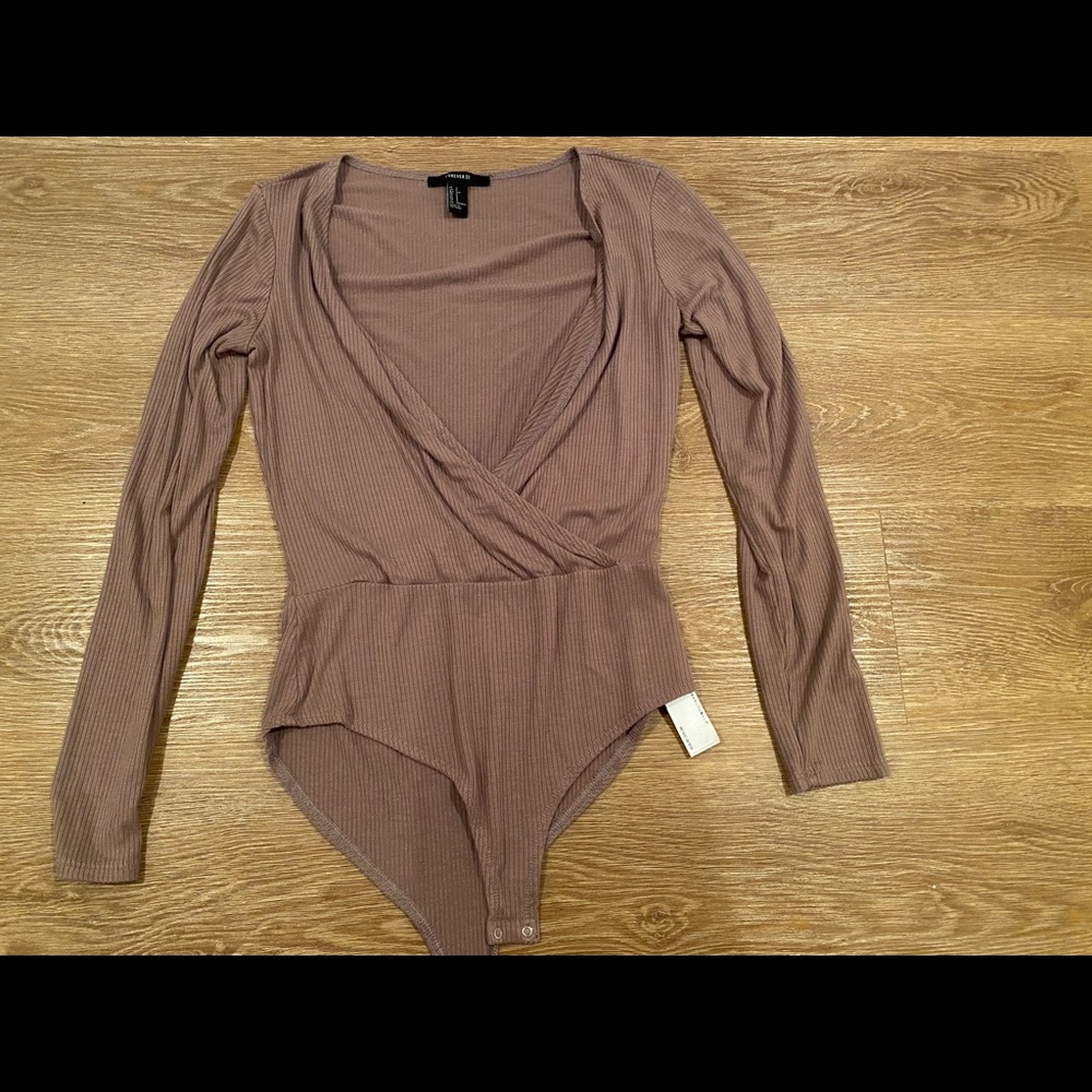 forever 21 deep cut bodysuit